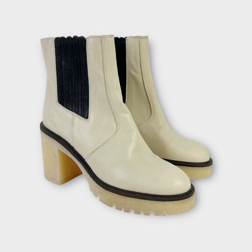 Free People James Leather Chelsea Boot Size 38
